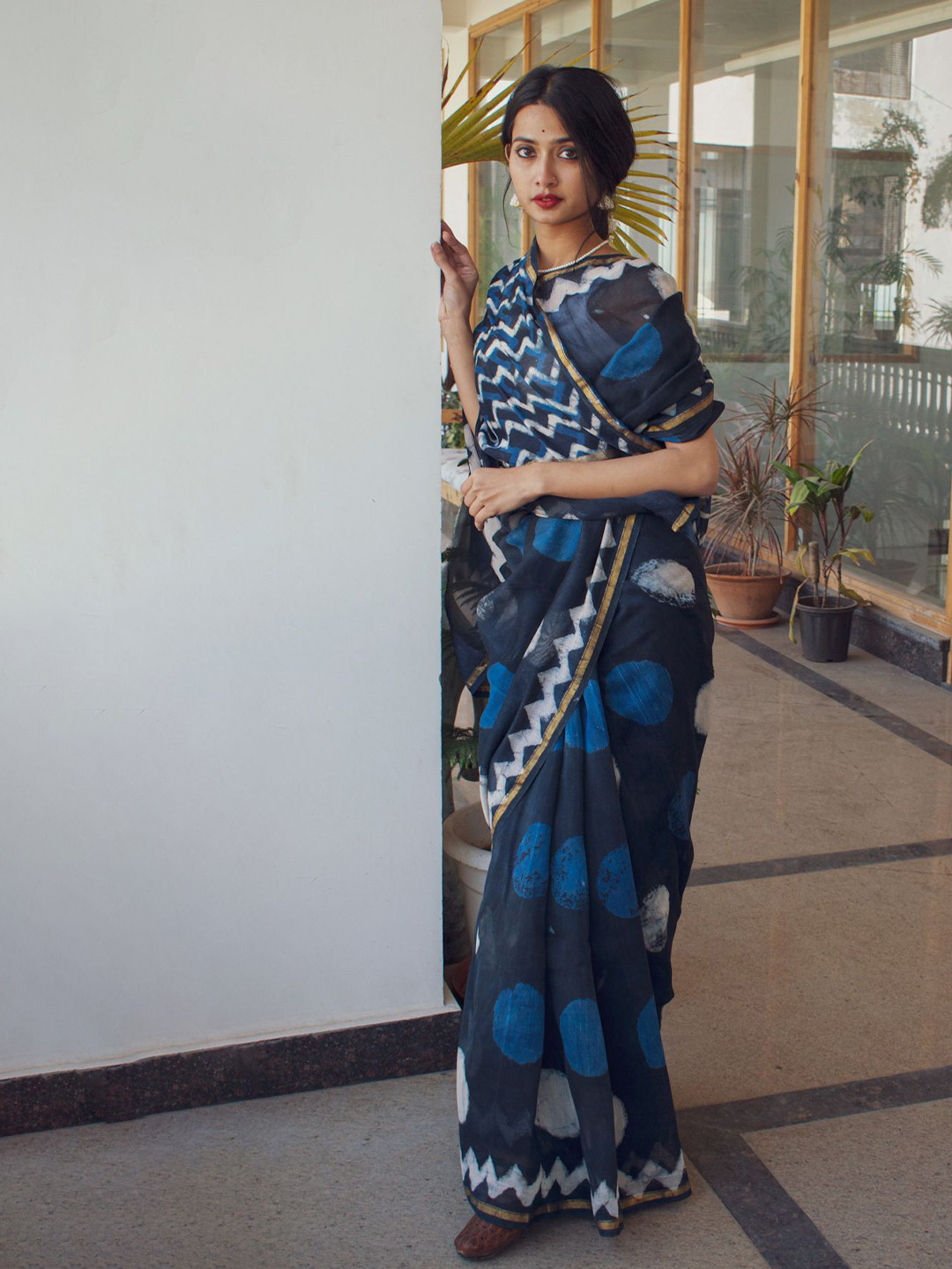 Moora Cotton Bagru Saree