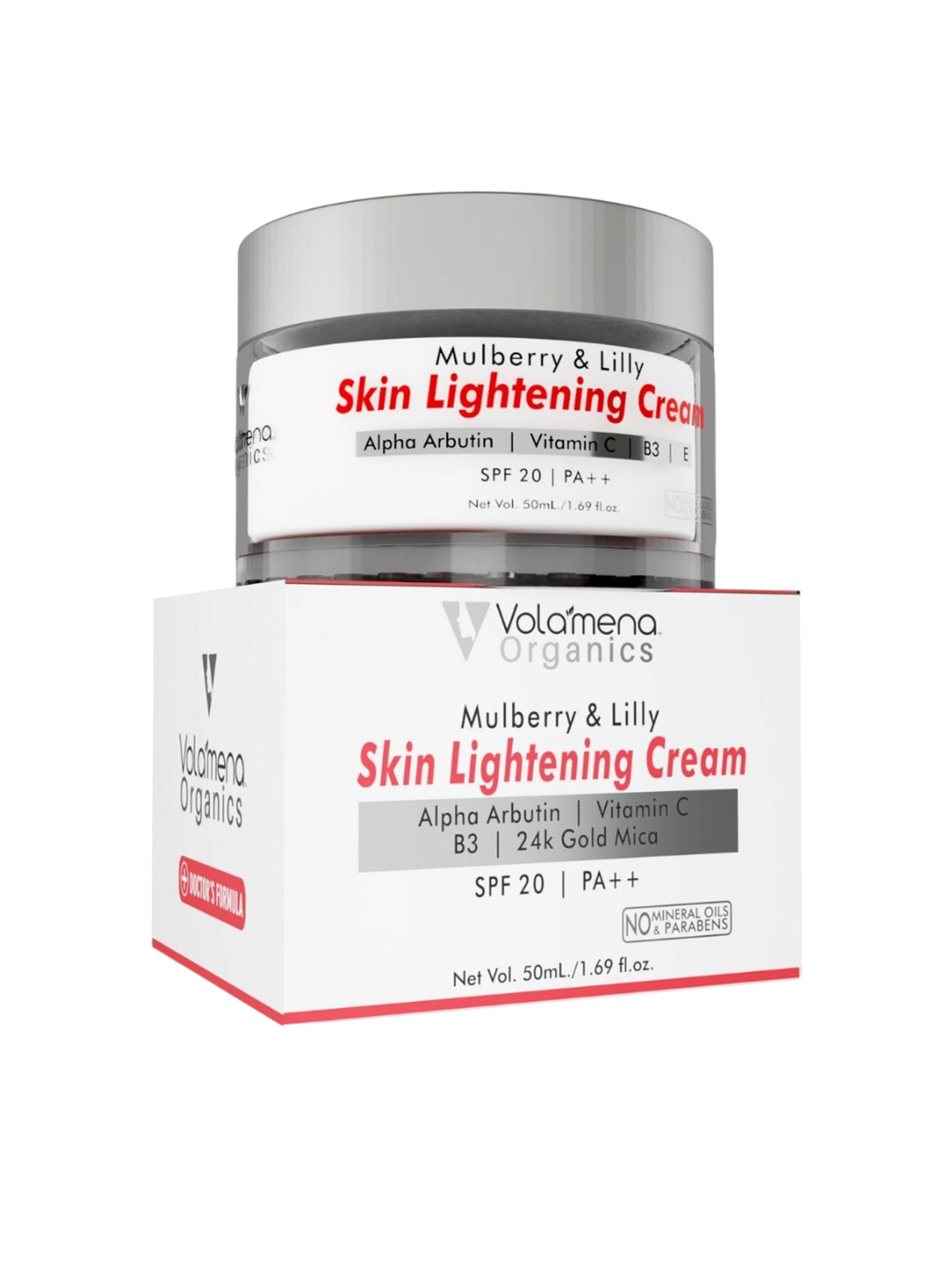 Volamena Organics Mulberry & Lilly SPF 20 pa++ Skin Lightening Cream - 50ml