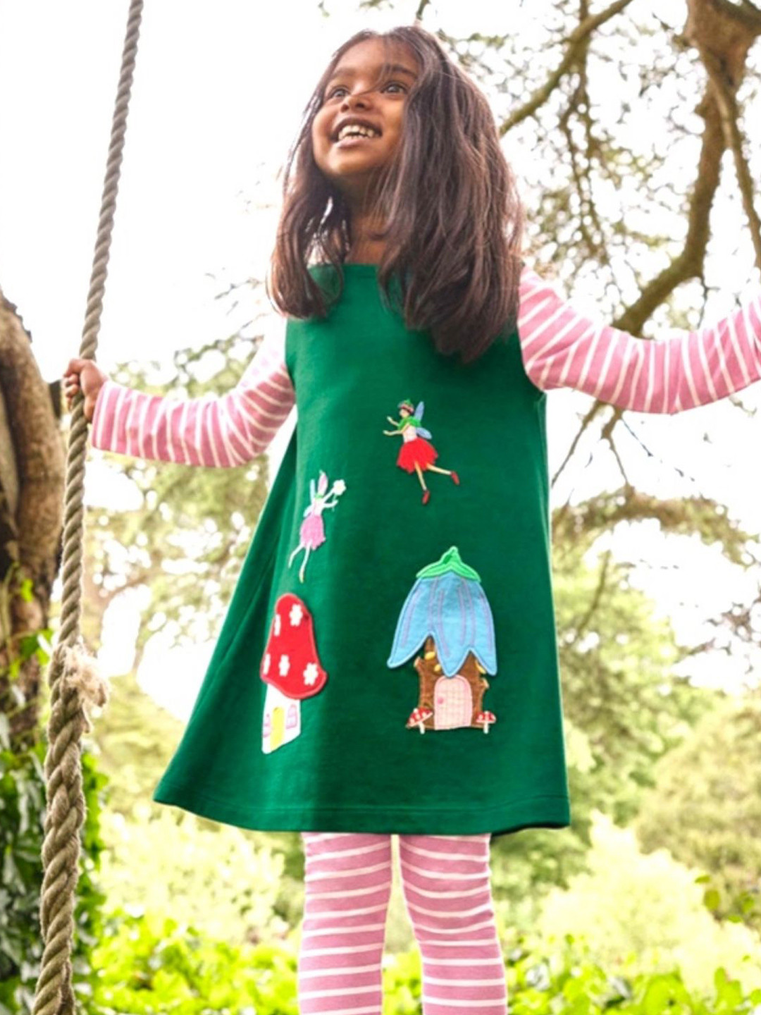 TrendyKid Girls Net Applique A-Line Dress