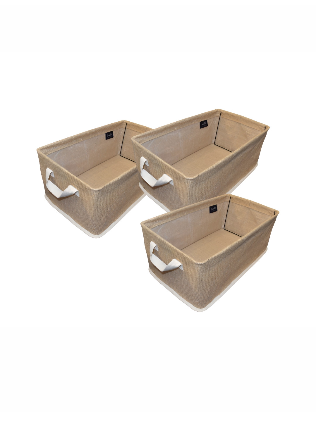 Tweedle Beige 3 Pieces Multi-Utility Wardrobe Organizers