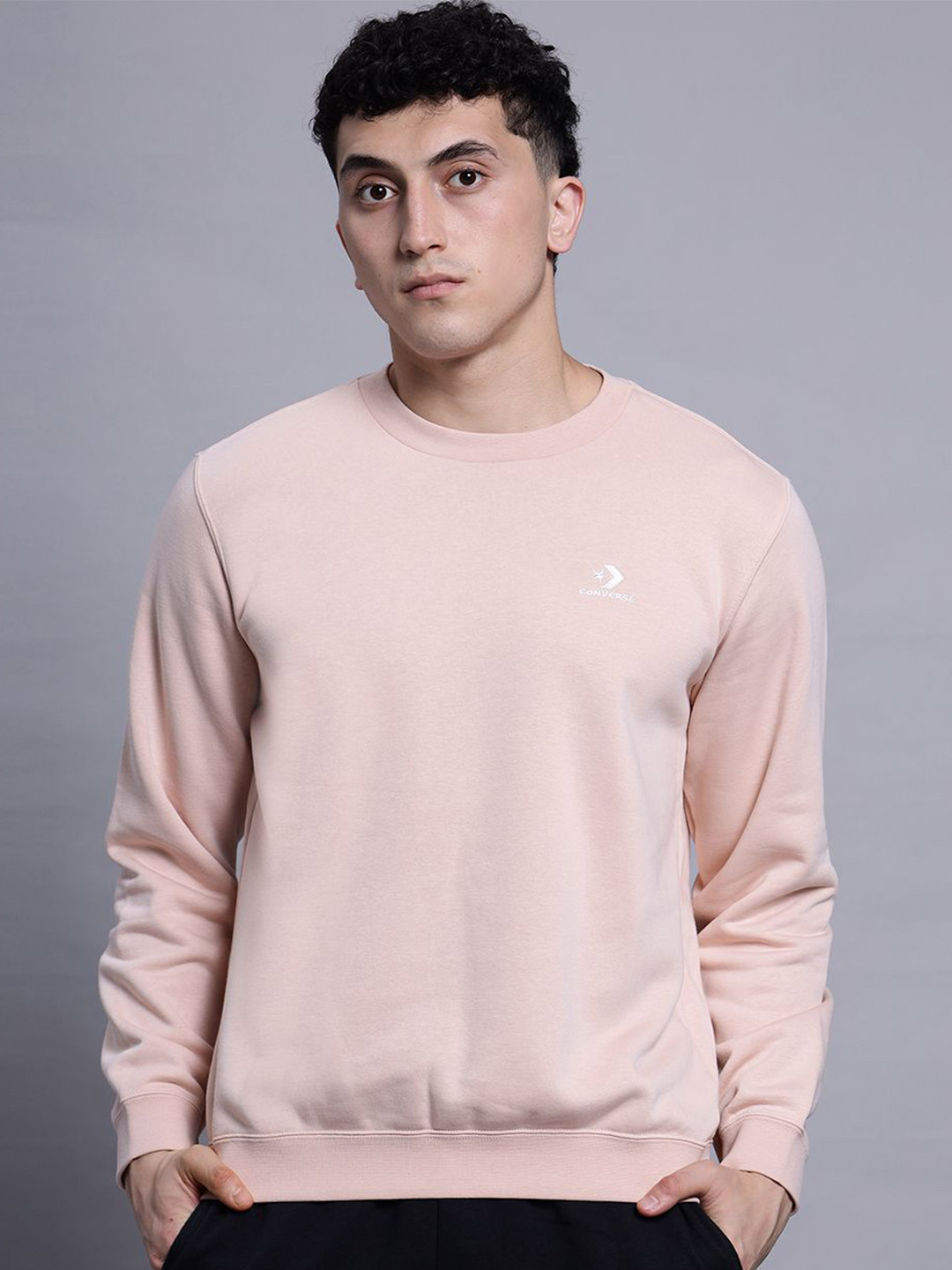 Converse Unisex Star Chevron Crew Pink Sage