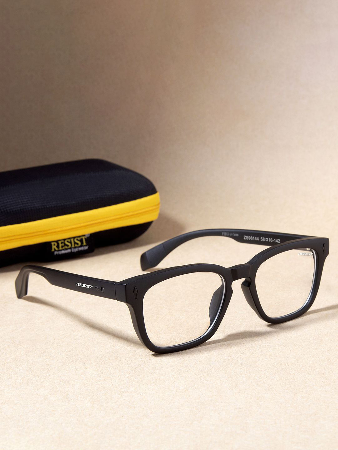 RESIST EYEWEAR Unisex Wayfarer Sunglasses with UV Protected Lens FIERY MATEBL CLE