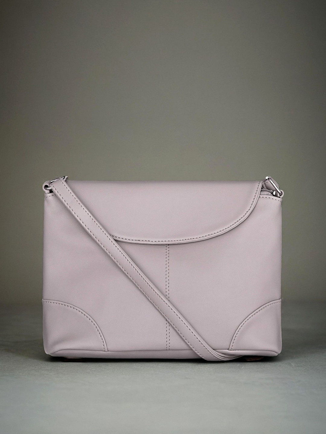 Mast & Harbour PU Half Moon Sling Bag with Quilted