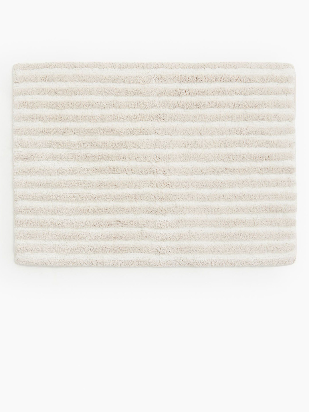 H&M Beige Colored Tufted Cotton Bath Mat