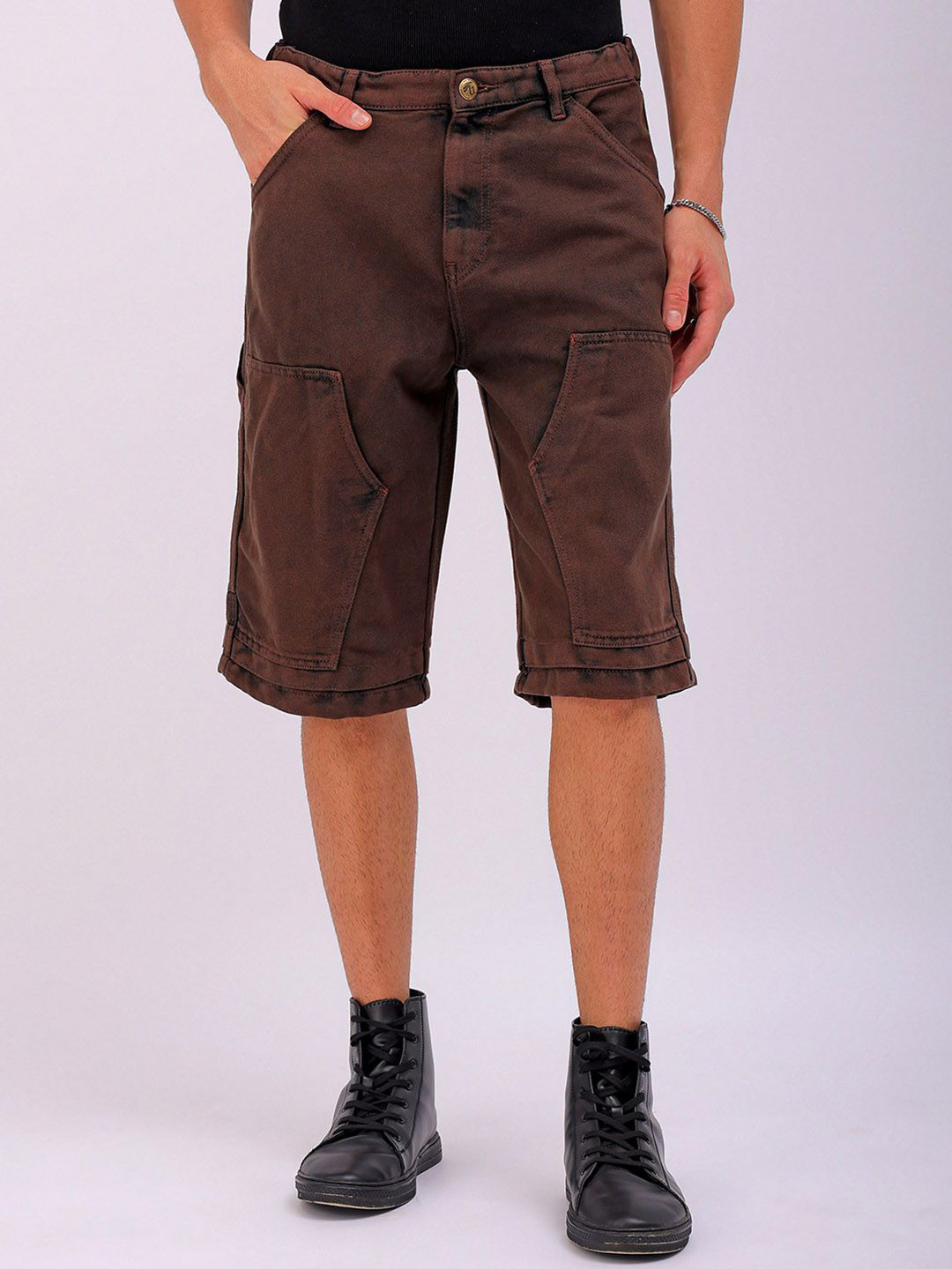 The Indian Garage Co  Solid Men Chino Shorts