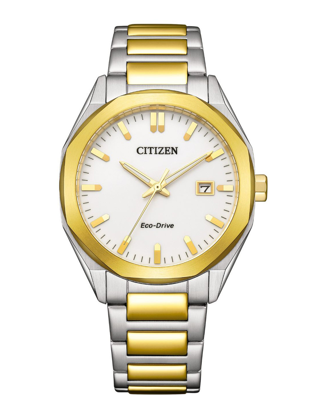 Citizen Unisex Dial & Stainless Steel Bracelet Style Straps Analogue Eco Drive Watch BM7624-82A