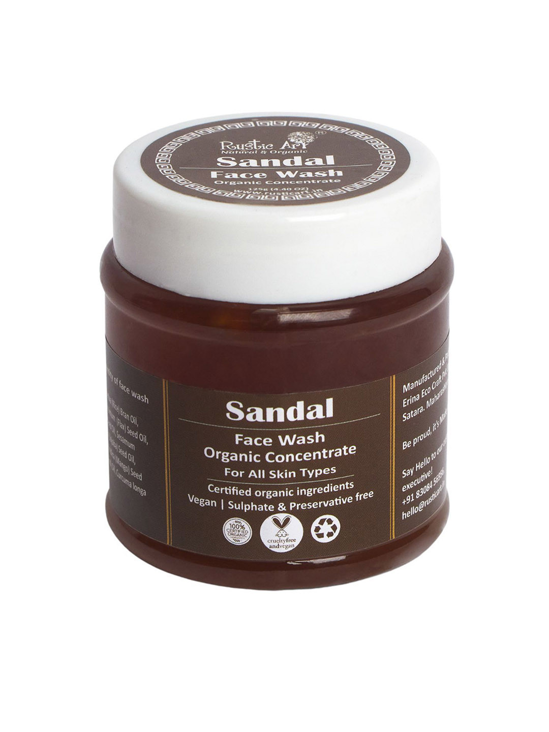 Rustic Art Sandal Face Wash Concentrate-125g