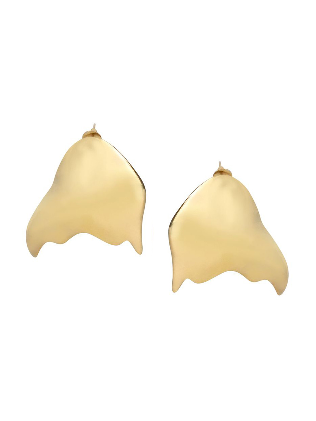 Varnika Arora Gold-Plated Contemporary Shaped Drop Earrings