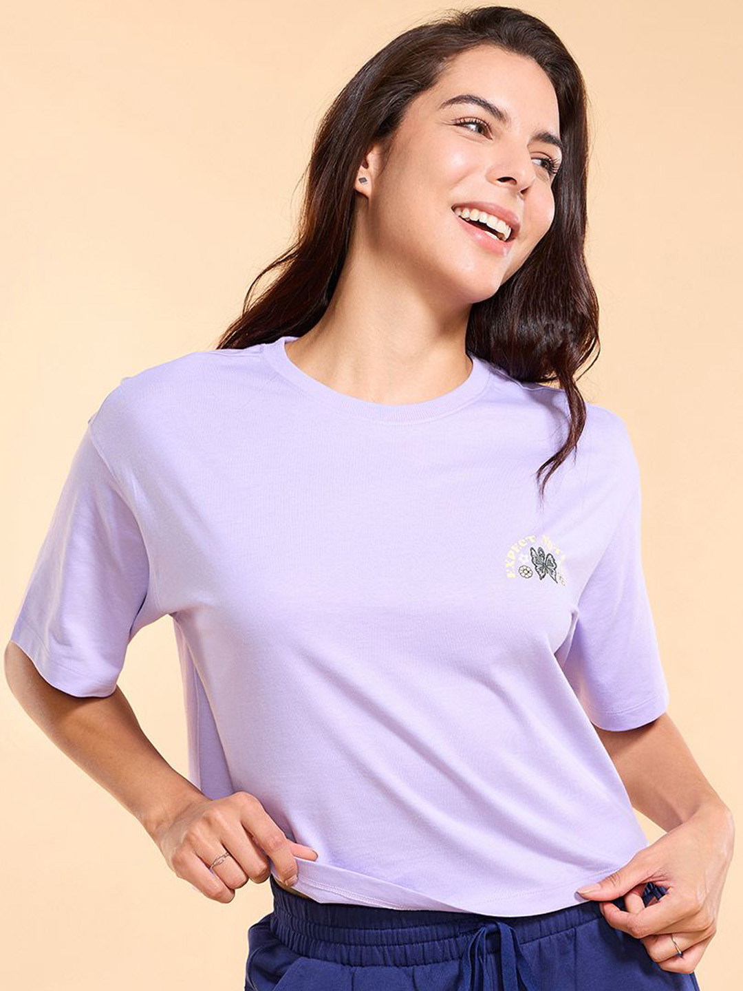 Enamor Graphic Design Cotton S/JSY T-Shirt-E3G5