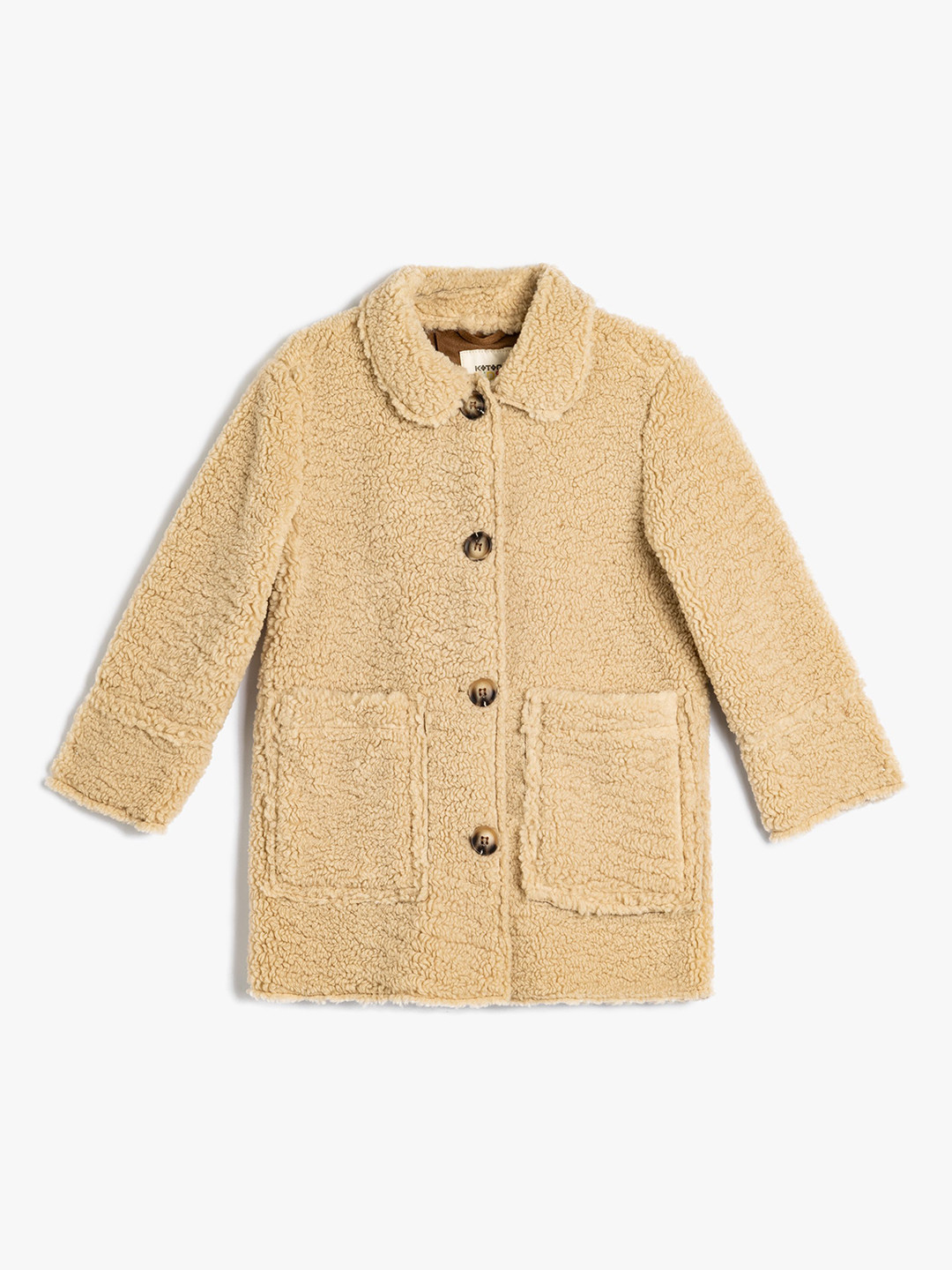 Koton Girls Shirt Collar Neck Coats