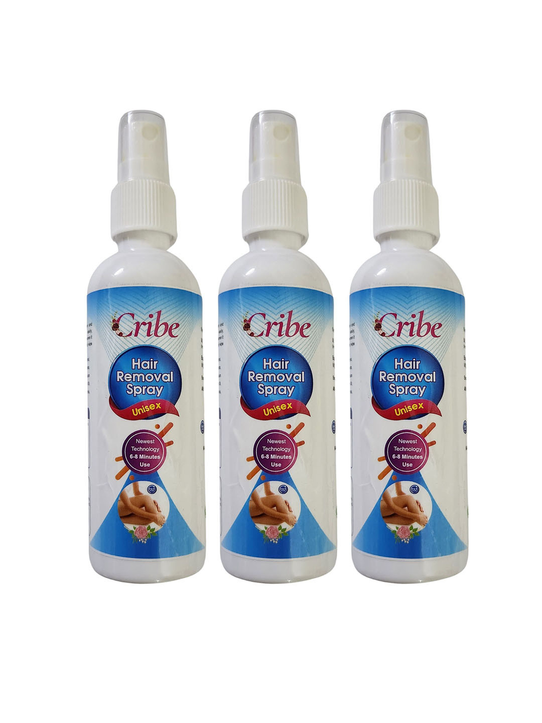 CRIBE Set Of 3 Hair Removal Spray - 100ml Each