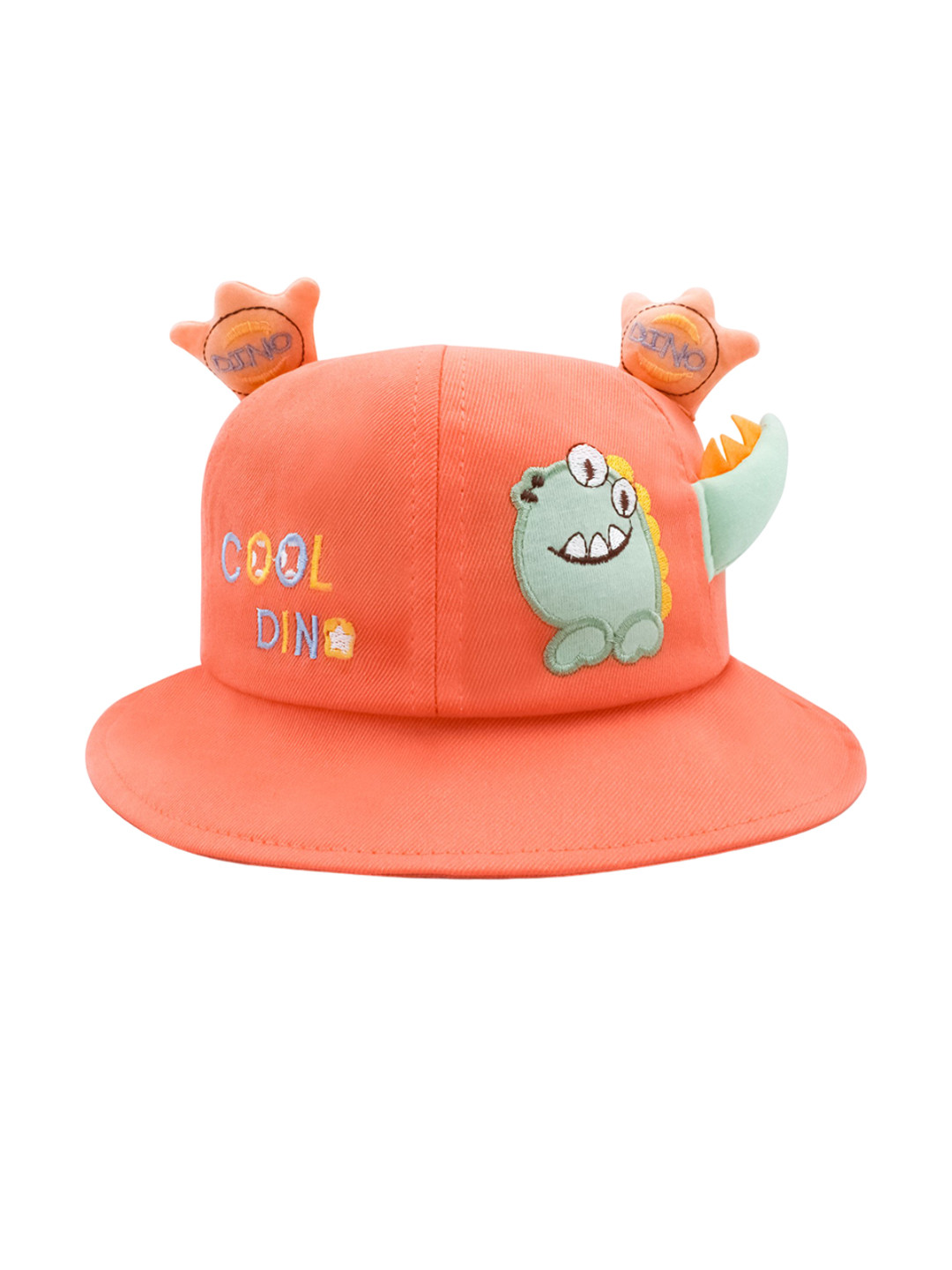 JENNA Unisex Kids Orange Embroidered Bucket Hat