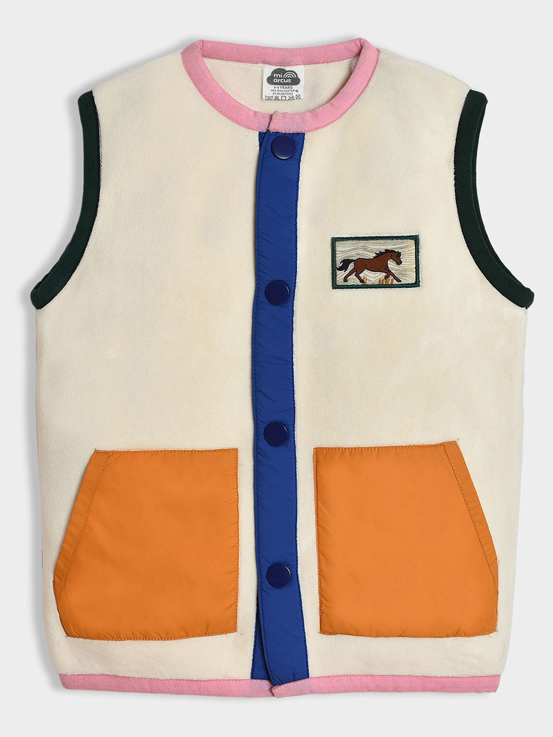 MiArcus Unisex Kids Colourblocked Knitted Jacket