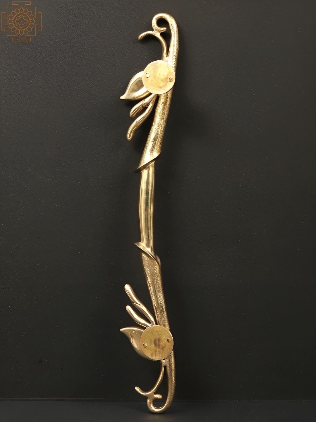 Exotic India Brass Designer Door Handle