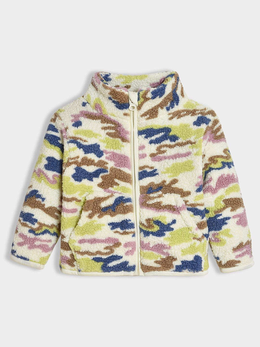 MiArcus Unisex Kids Camouflage Printed Knitted Tailored Jacket