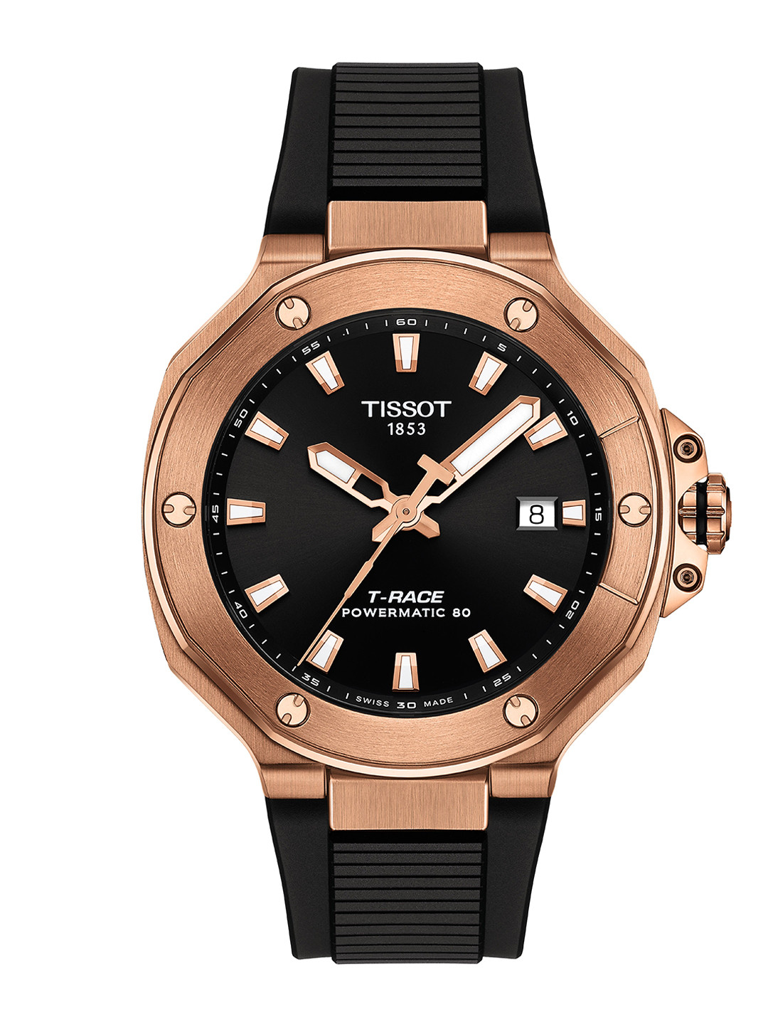 TISSOT Men Embellished Dial & Bracelet Style Straps Analogue Automatic Motion Powered Watch T1418073705100