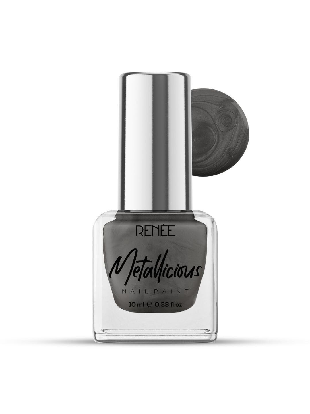 Renee Metallicious Long-Lasting Nail Paint 10ml - Shadow Grey