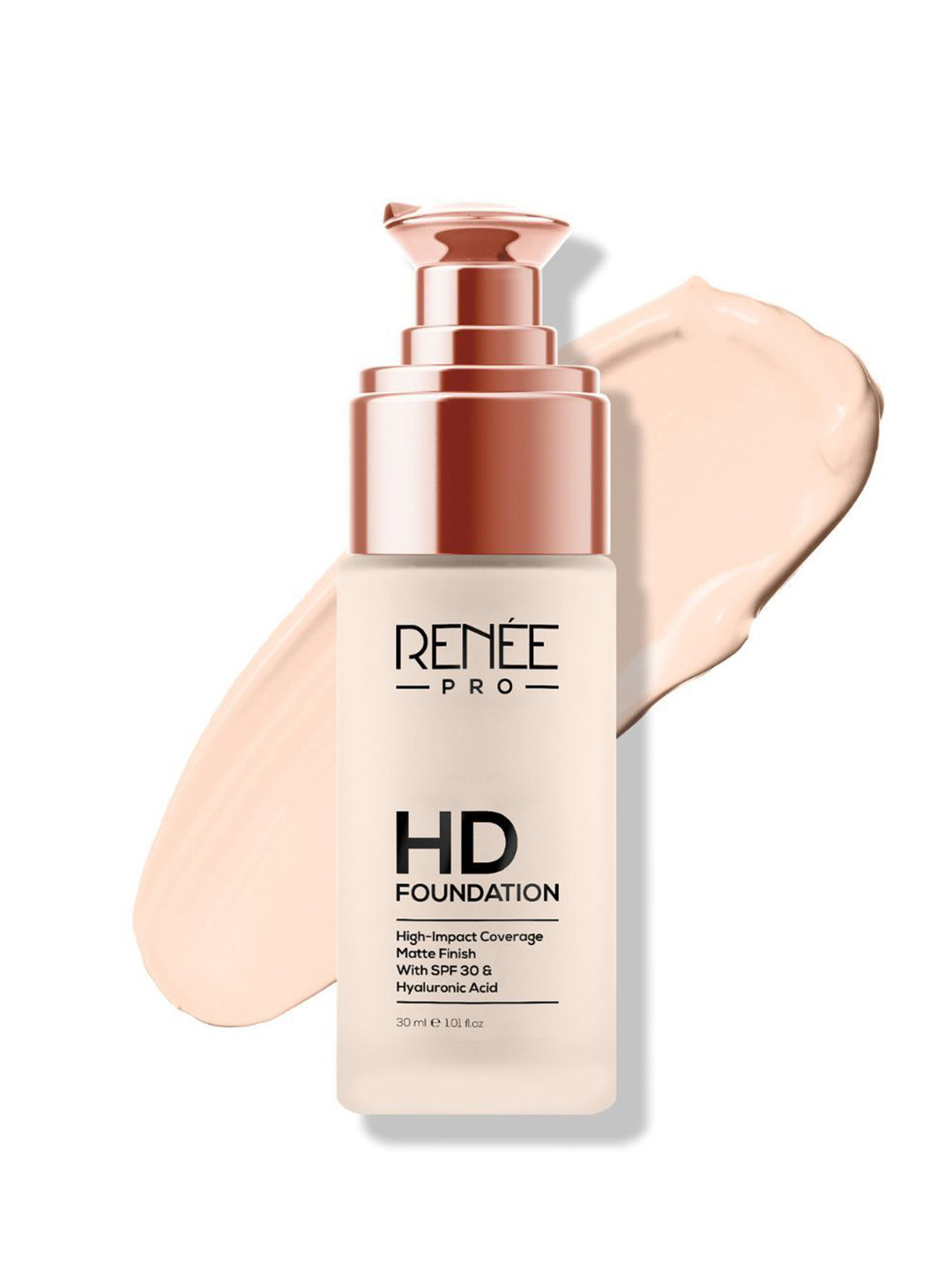 Renee Pro HD Foundation With SPF 30 & Hyaluronic Acid - 30ml-  Pine