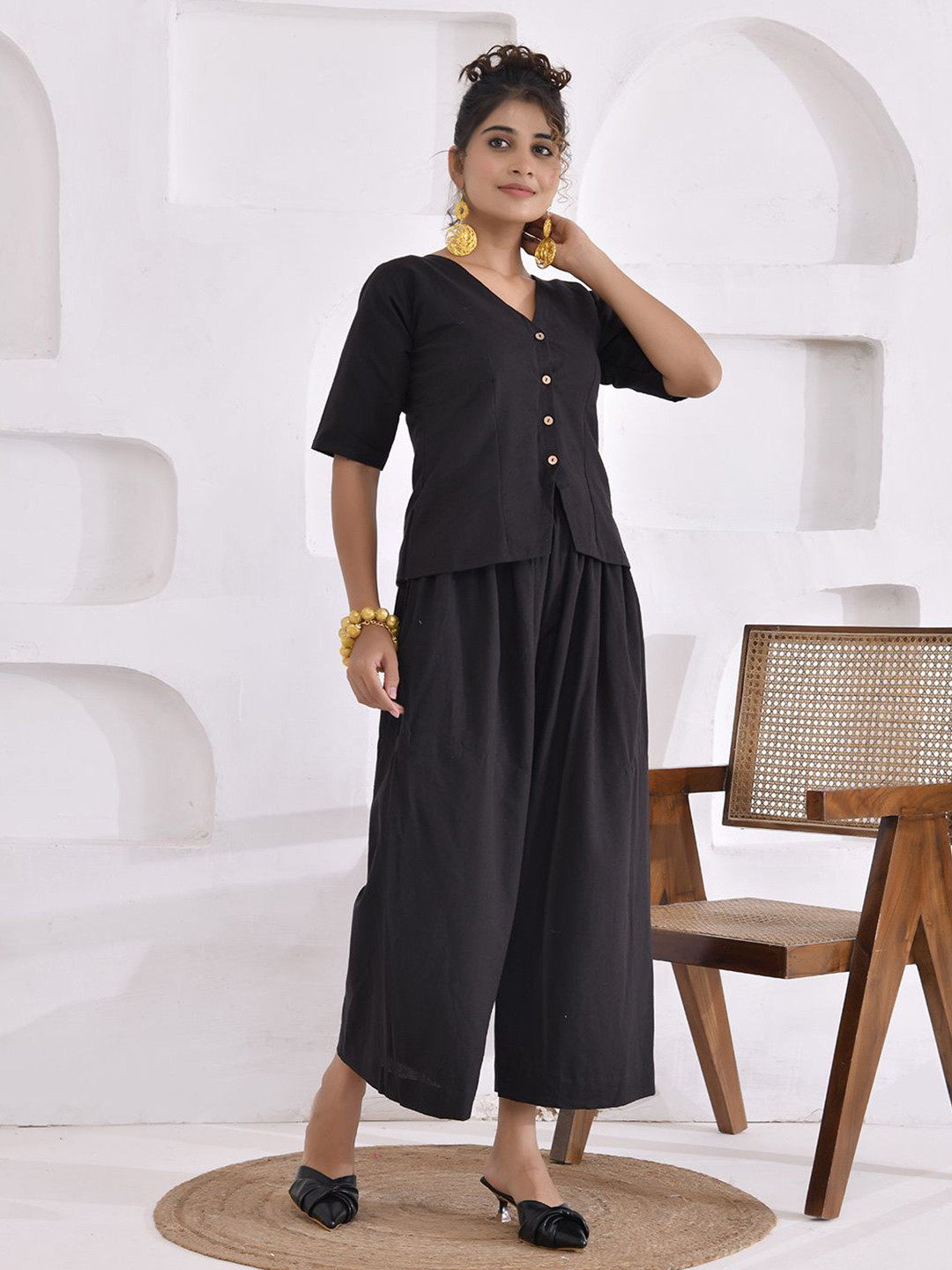 THE SAFFRON SAGA Formal A-Line Midi Dress