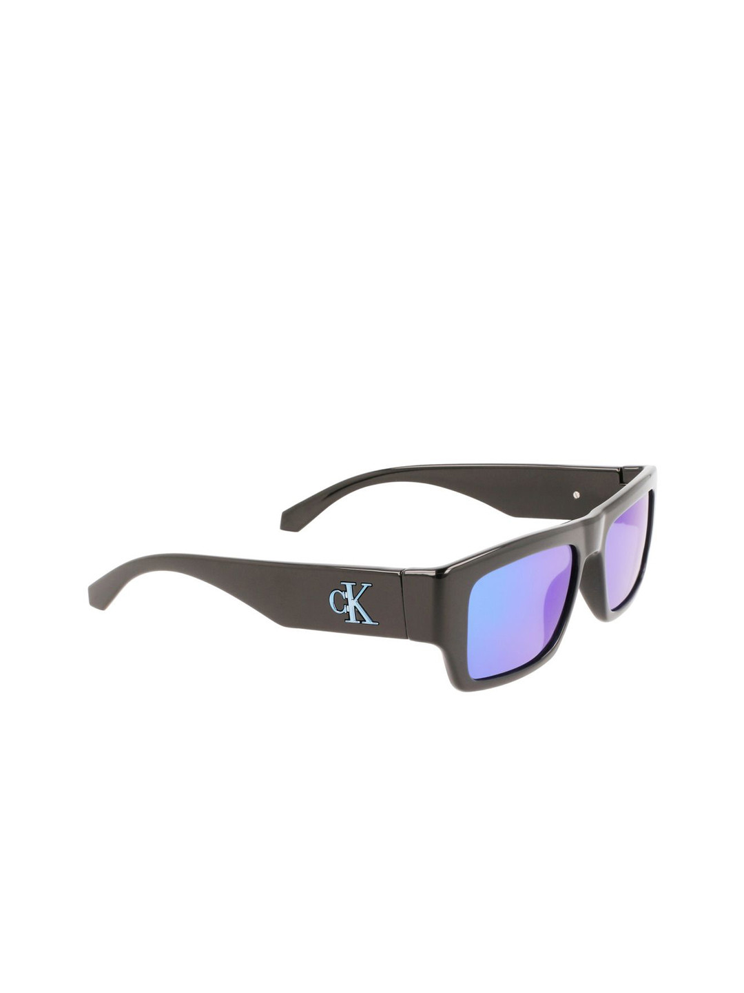 Calvin Klein Jeans Unisex Rectangle Sunglasses with UV Protected Lens CKJ 22635 001 54