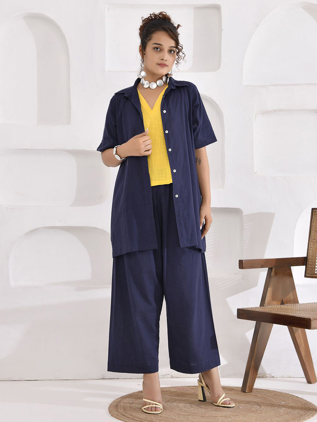 THE SAFFRON SAGA Women Three-Piece Co-ord Set