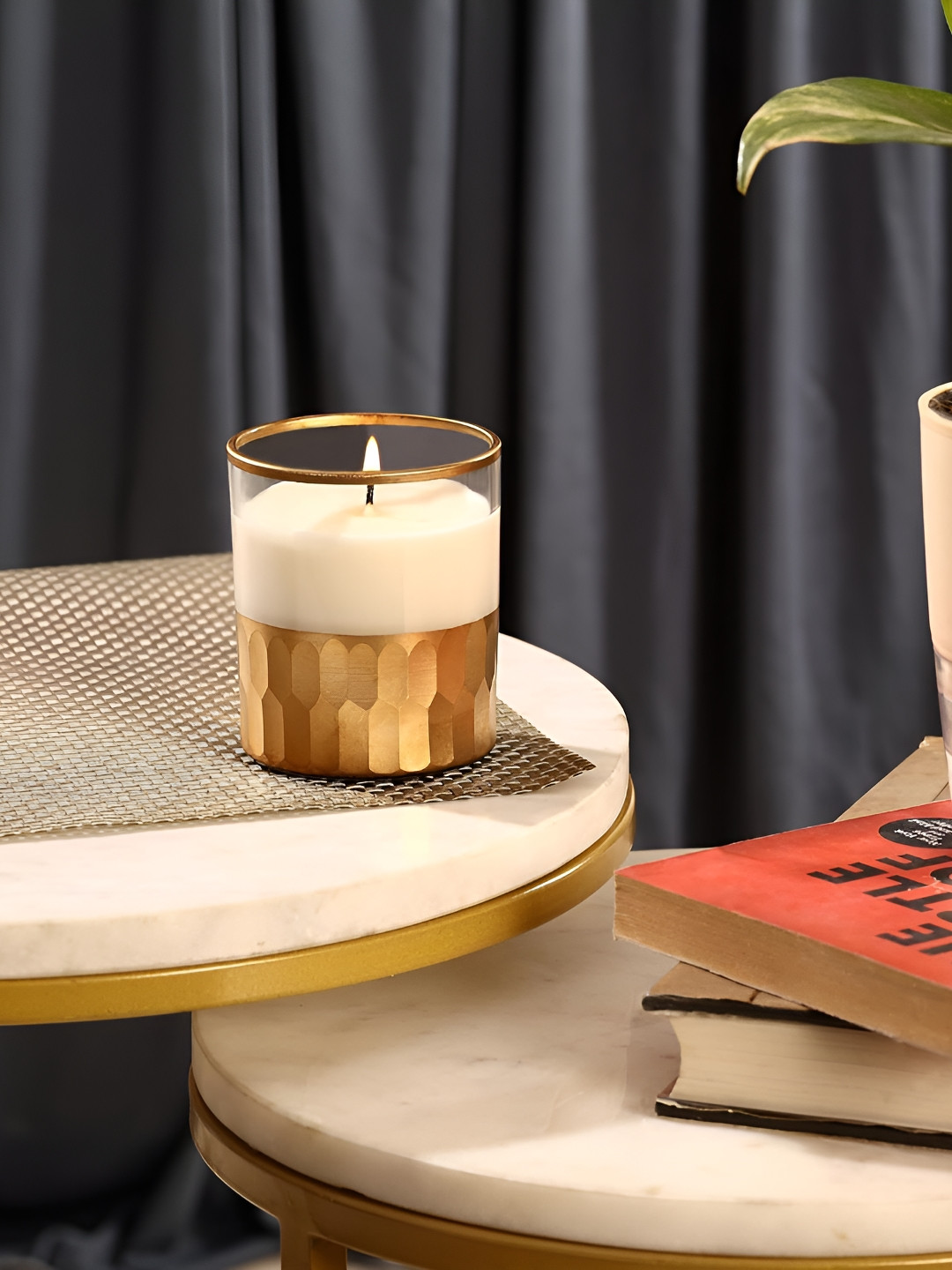 Parkash Candles Premium Golden Base Soy Wax Small Scented Solid Jar Candles