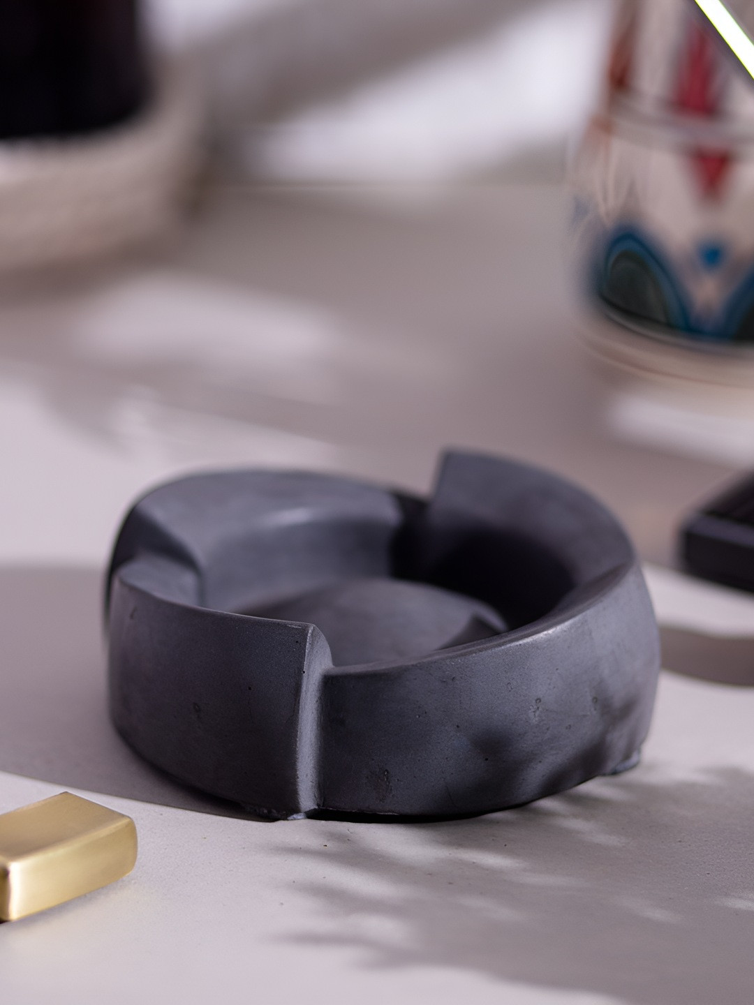 Greyt Grey Stoneware Ash Tray