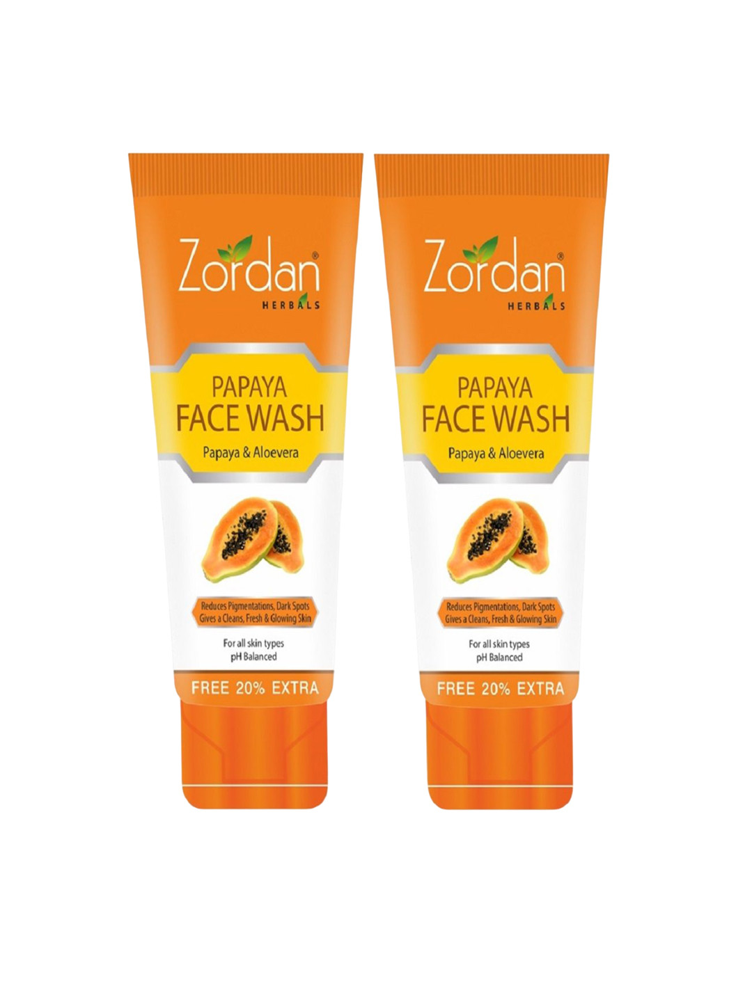 ZORDAN Set Of 2 Papaya Face Wash For Pigmentation & Dark Spots Face Wash - 120ml Each