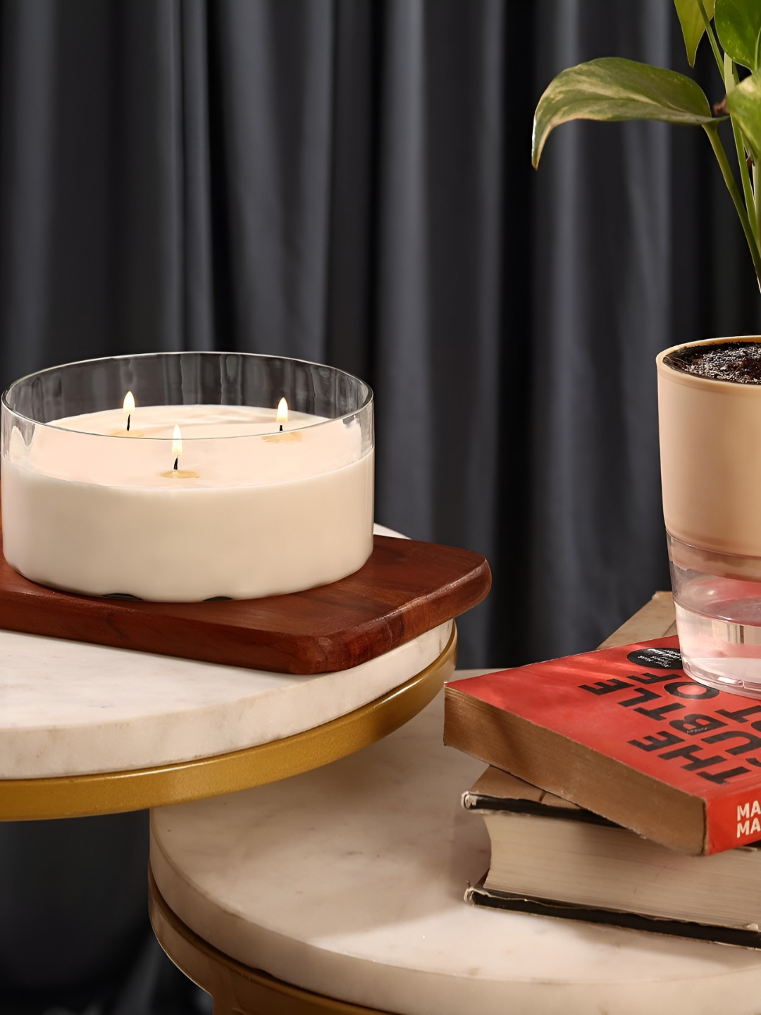Parkash Candles Radiant Harmony Premium Soy Wax 3 Wick Scented Solid Jar Candles