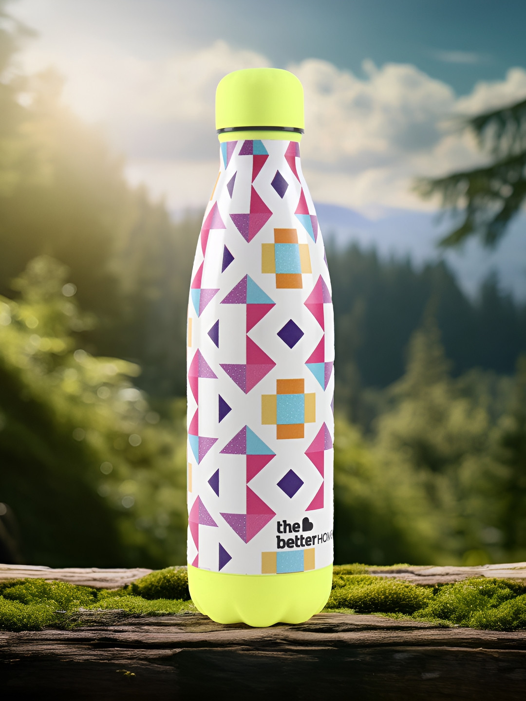 The Better Home Pink Conversational Stainless Steel BPA Free Flask - 500ml