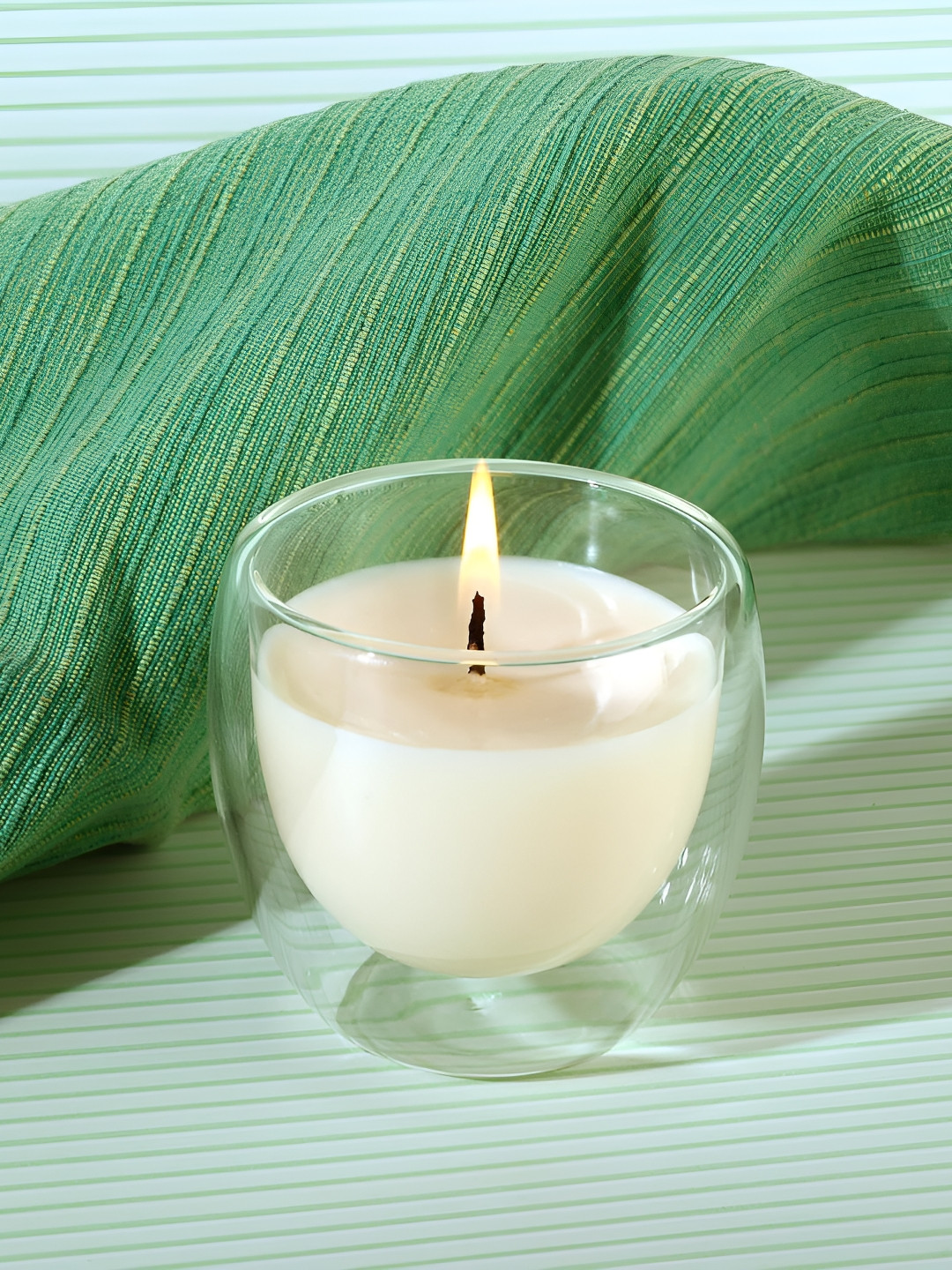 Parkash Candles Double Walled Soy Wax Premium Dual Serenity 4Pcs Scented Solid Jar Candles