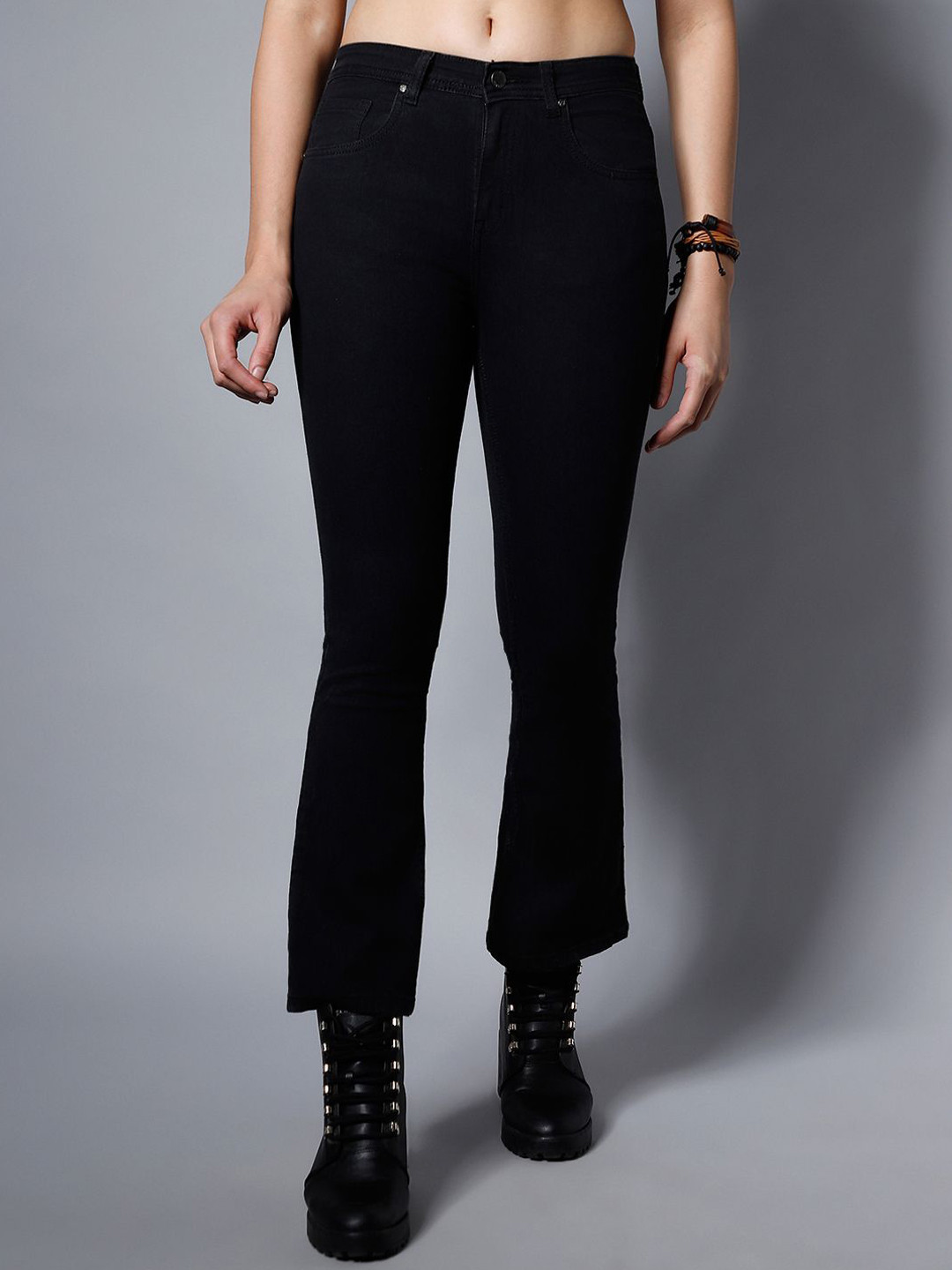 High Star Women Bootcut High-Rise Jeans