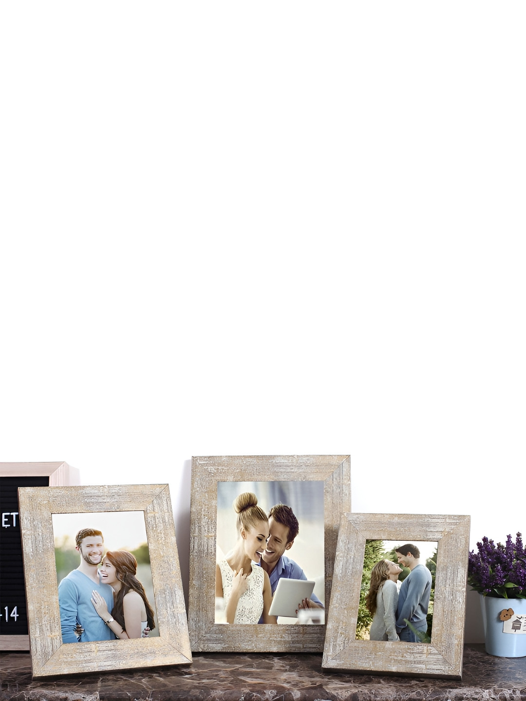 Art Street Beige 2 to 4 Pieces Wood Table Photo Frames