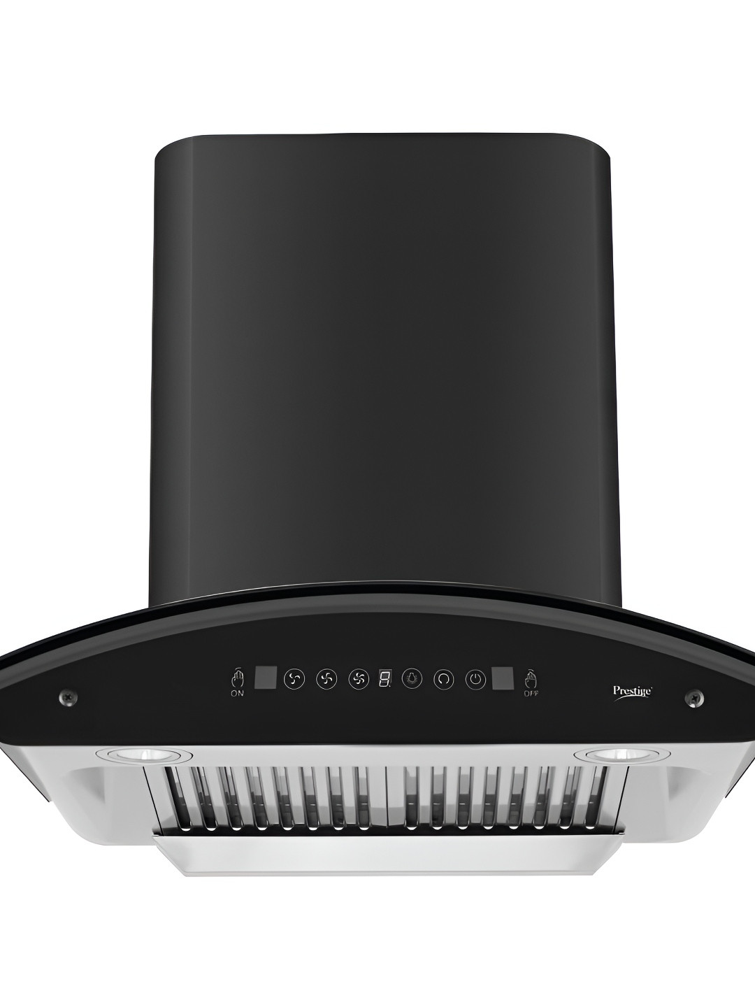 Prestige Zen Black & Grey 180W SS Baffle Filters Chimney