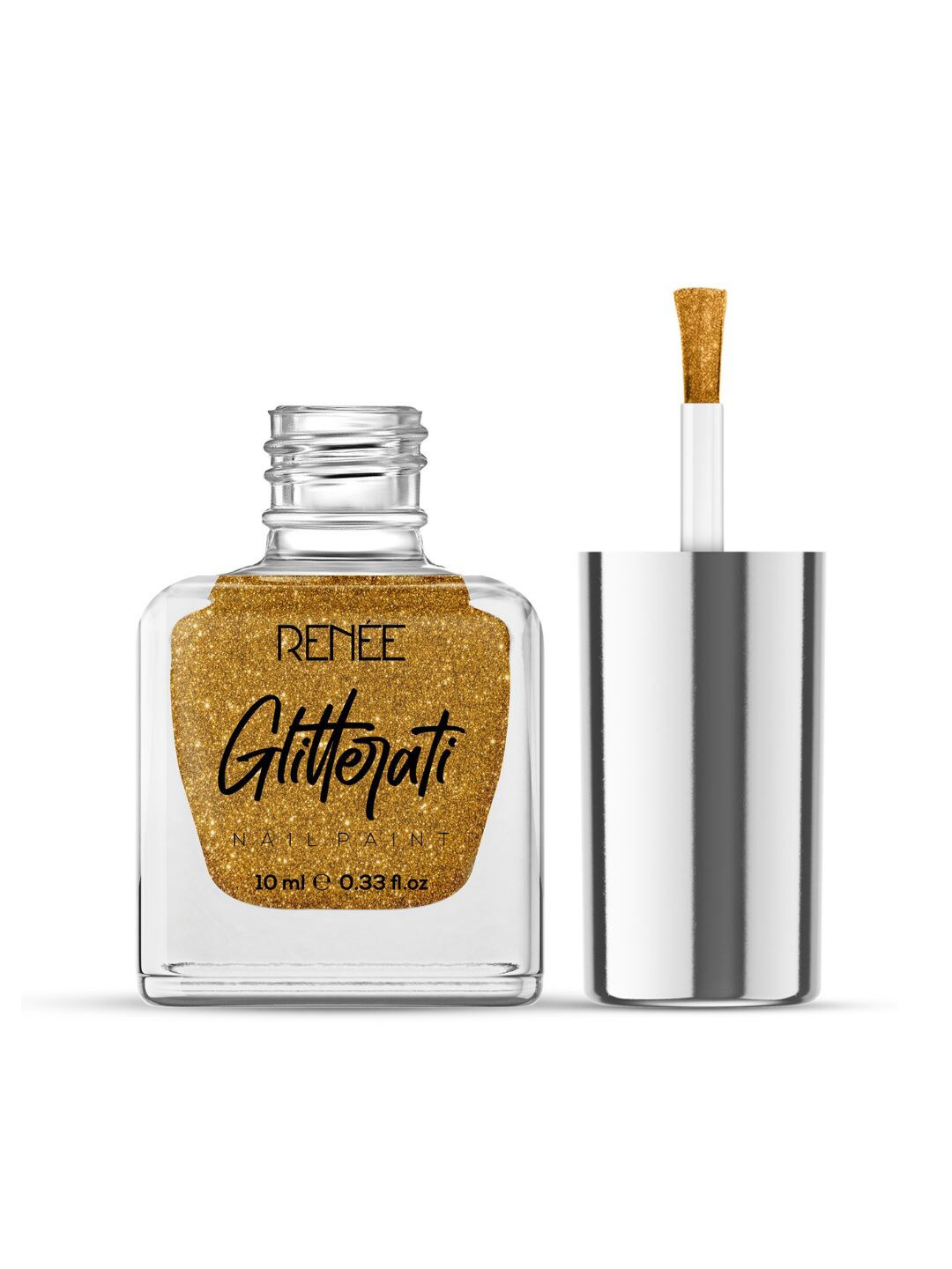 Renee Glitterati Long Lasting Nail Paint - 10ml - Gold Rush