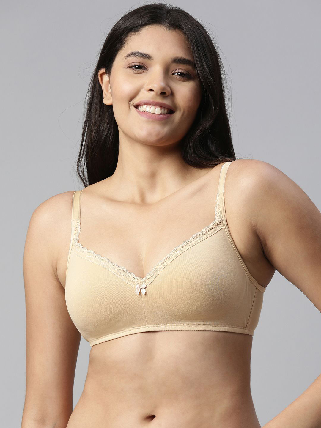 Enamor Padded Wirefree High Coverage Smoothening Balconette T-Shirt Bra A017