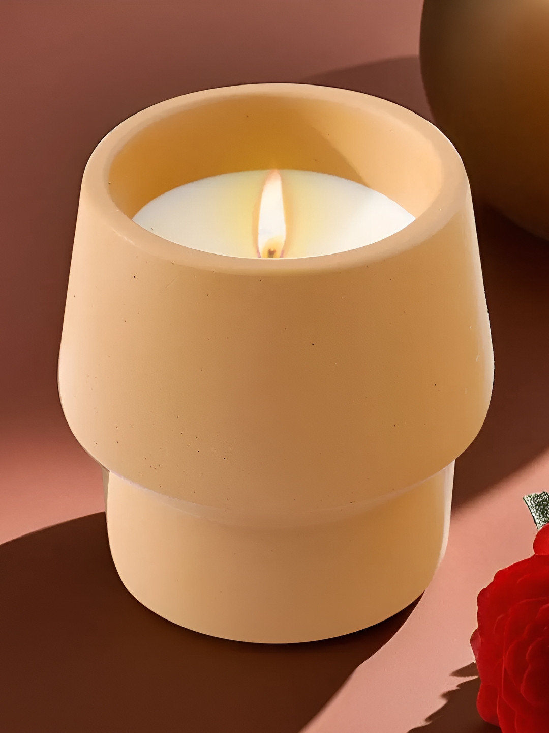 UMAI Scented 1 Wick Patchouli Solid Geometric Regular Jar Candles