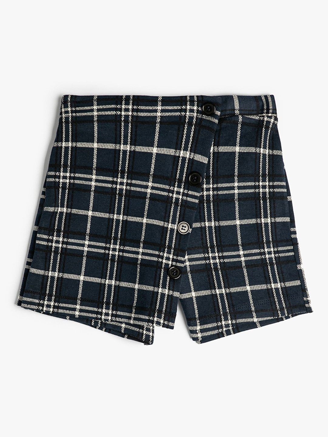 Koton Girls Checked Technology Shorts