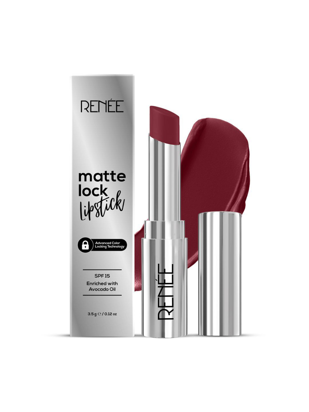 Renee Matte Lock Avocado Oil SPF 15 Lipstick With Beta Carotene & Vitamin E 3.5g - Folk