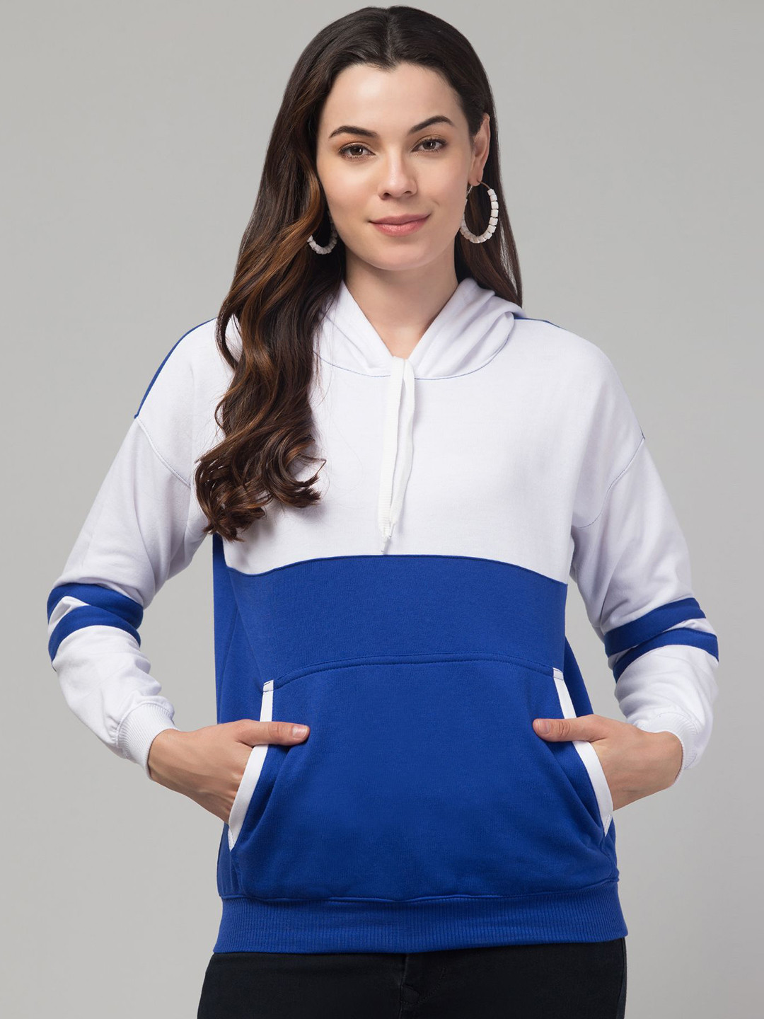 BESTIC FASHION Women Solid Hooded Sweatshirt