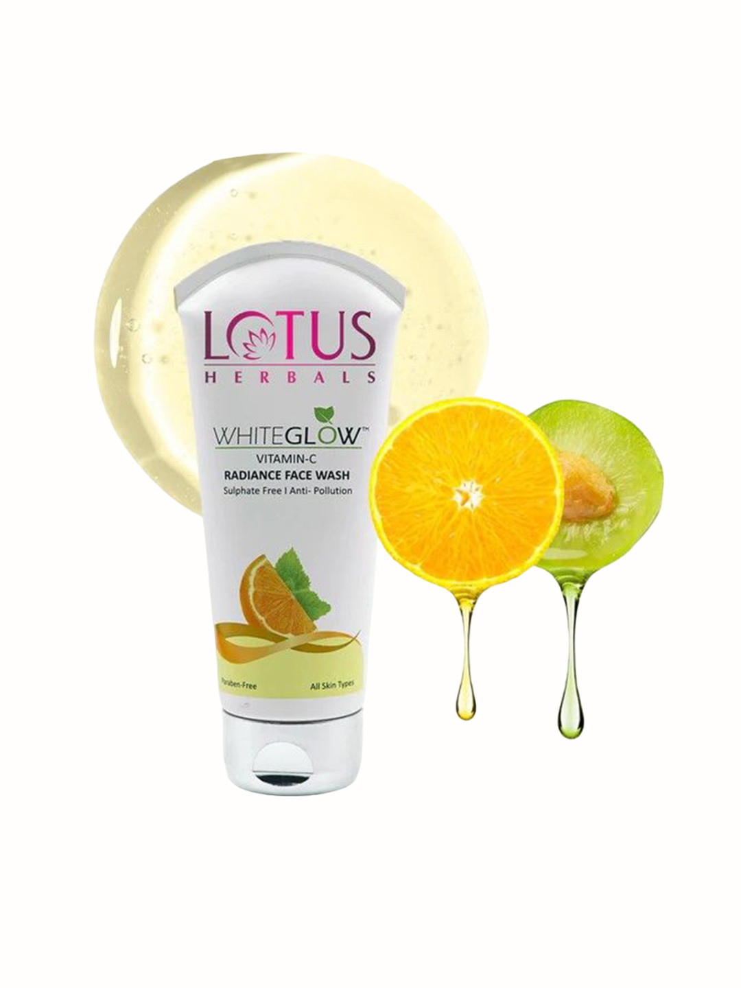 Lotus Herbals Set Of 2 WhiteGlow Vitamin C Radiance Face Wash For Dark Spots & -100g Each