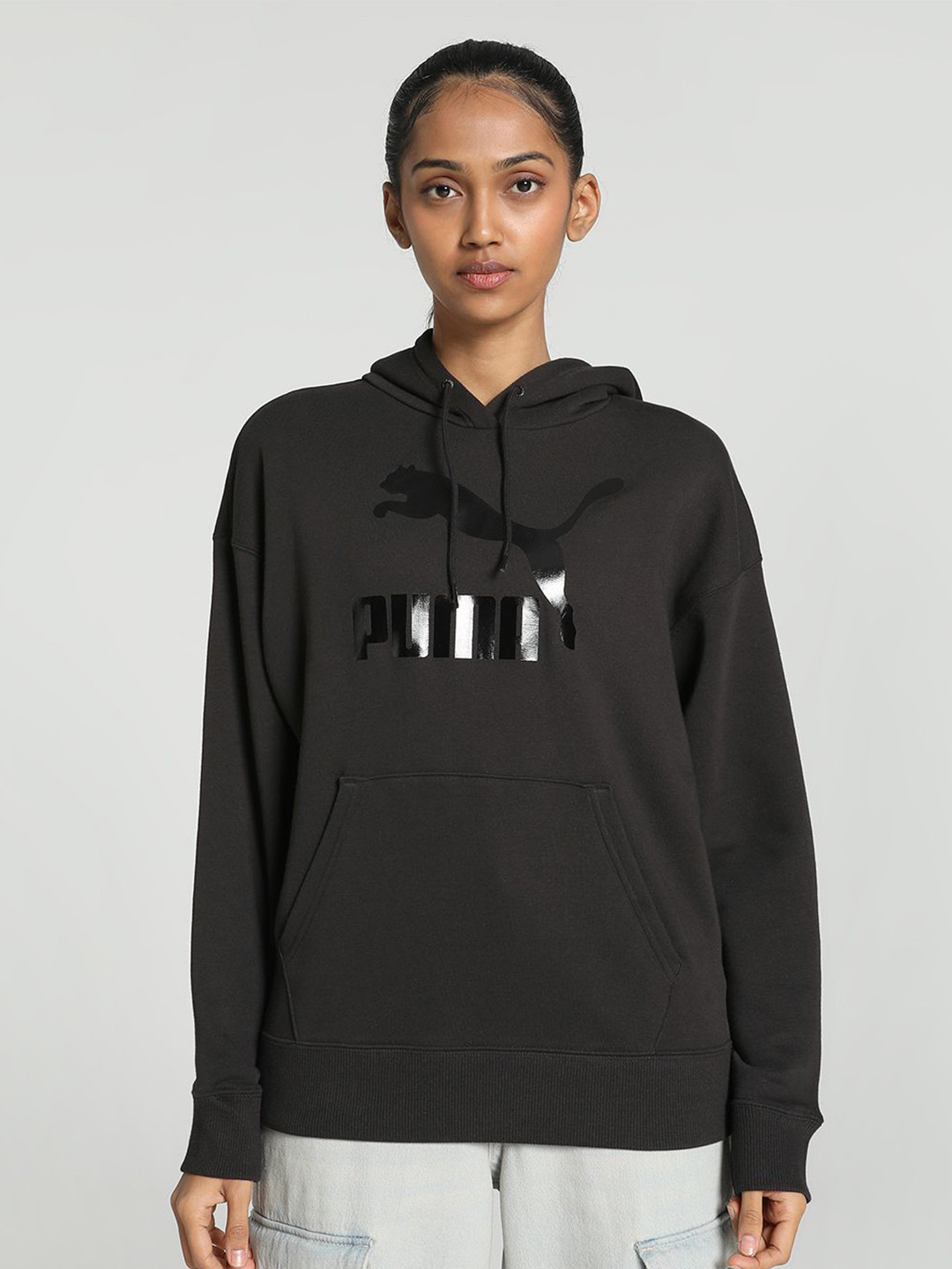 Puma CLASSICS Shiny Logo Women's Hoodie