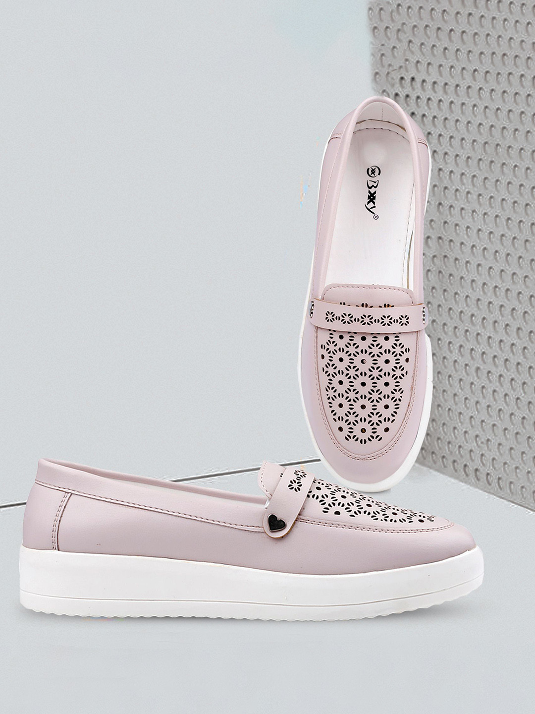 Bxxy Women Casual Loafer Slip-on Shoes With Lacer Cut