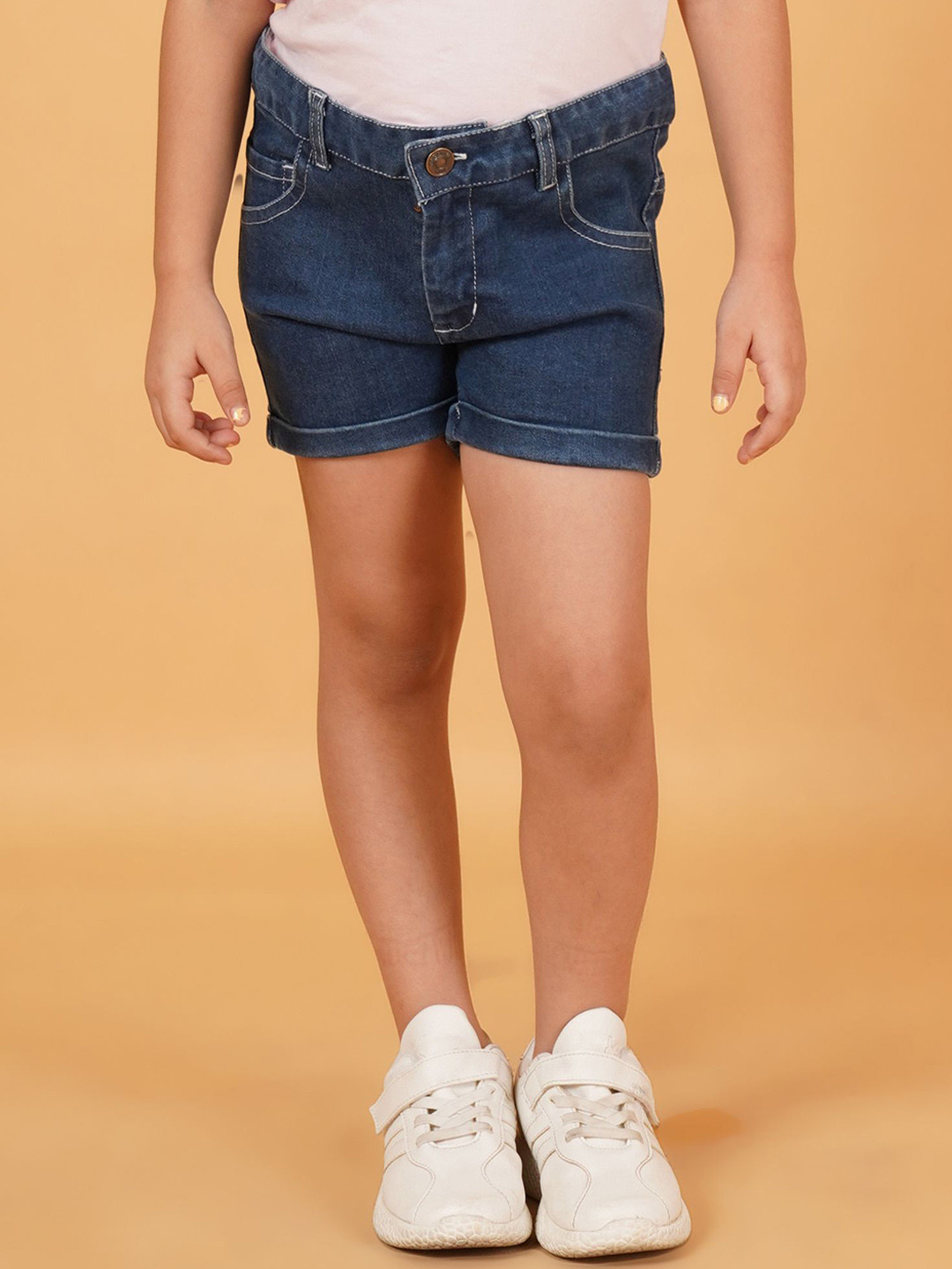 Creative Kids Girls Washed Denim Denim Shorts