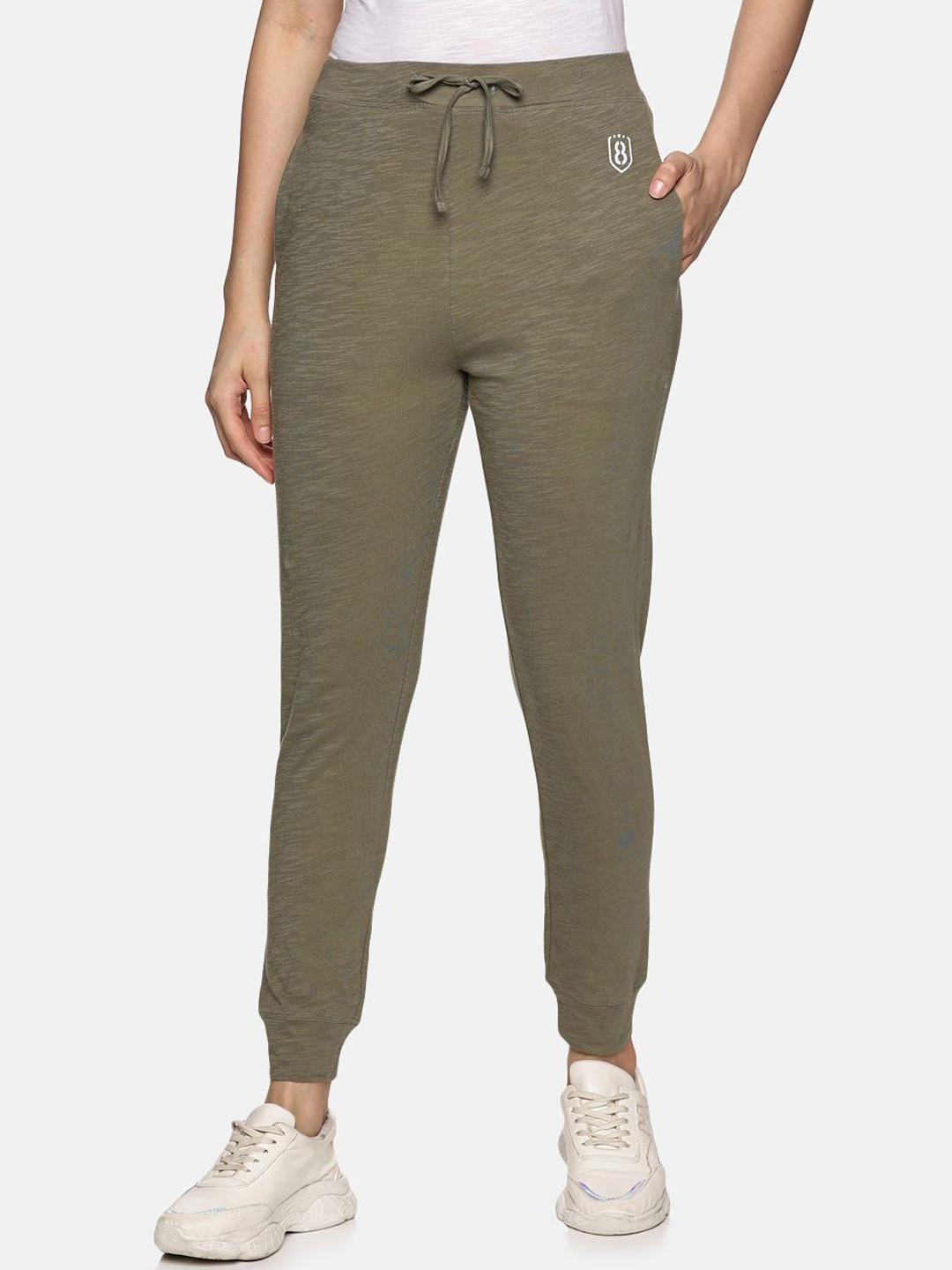 DOMIN8 Women Slim Fit Mid Rise Joggers