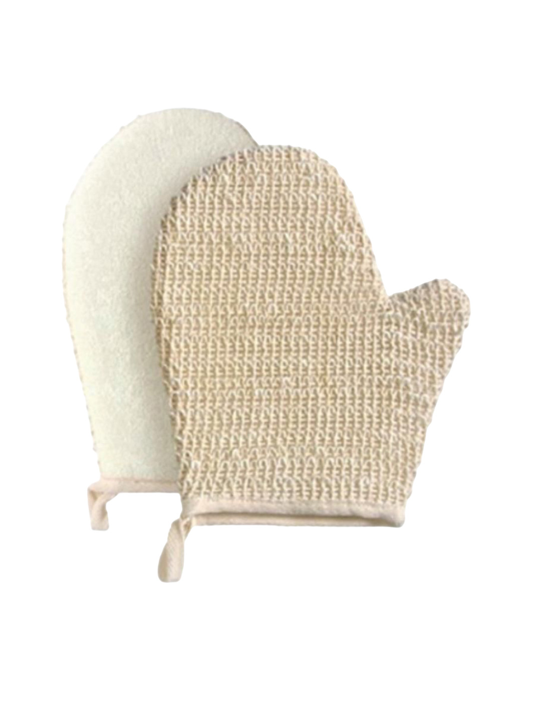 Rhe Cosmetics Set Of 2 Natural Bath Exfoliating Scrub For Dead Skin Remover Glove