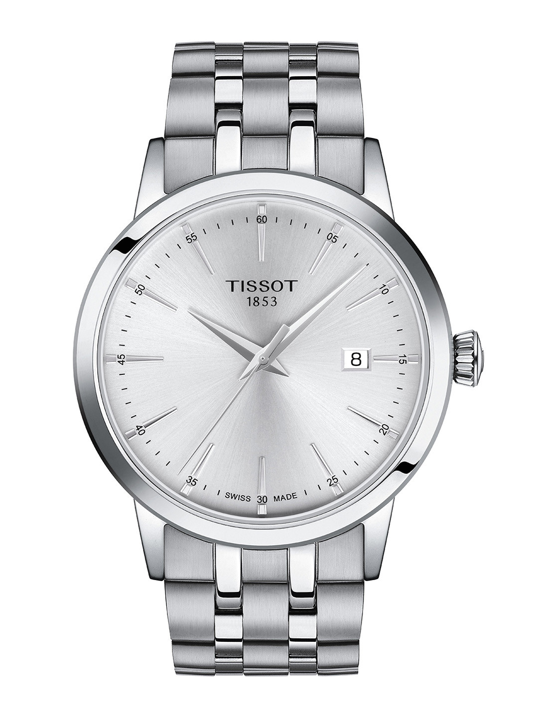 TISSOT Men Dial & Stainless Steel Bracelet Style Straps Analogue Watch T1294101103100