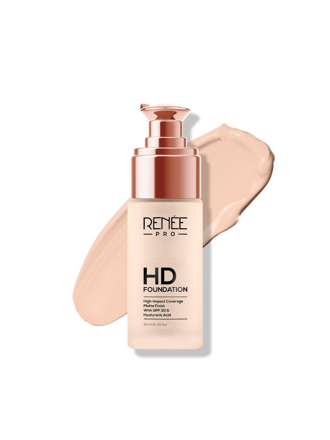 Renee Pro HD Foundation With SPF 30 & Hyaluronic Acid - 30ml- Ceder