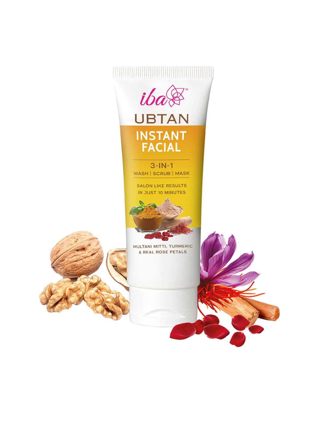 Iba Ubtan Instant Facial 3-In-1 Wash Scrub & Mask - 100g