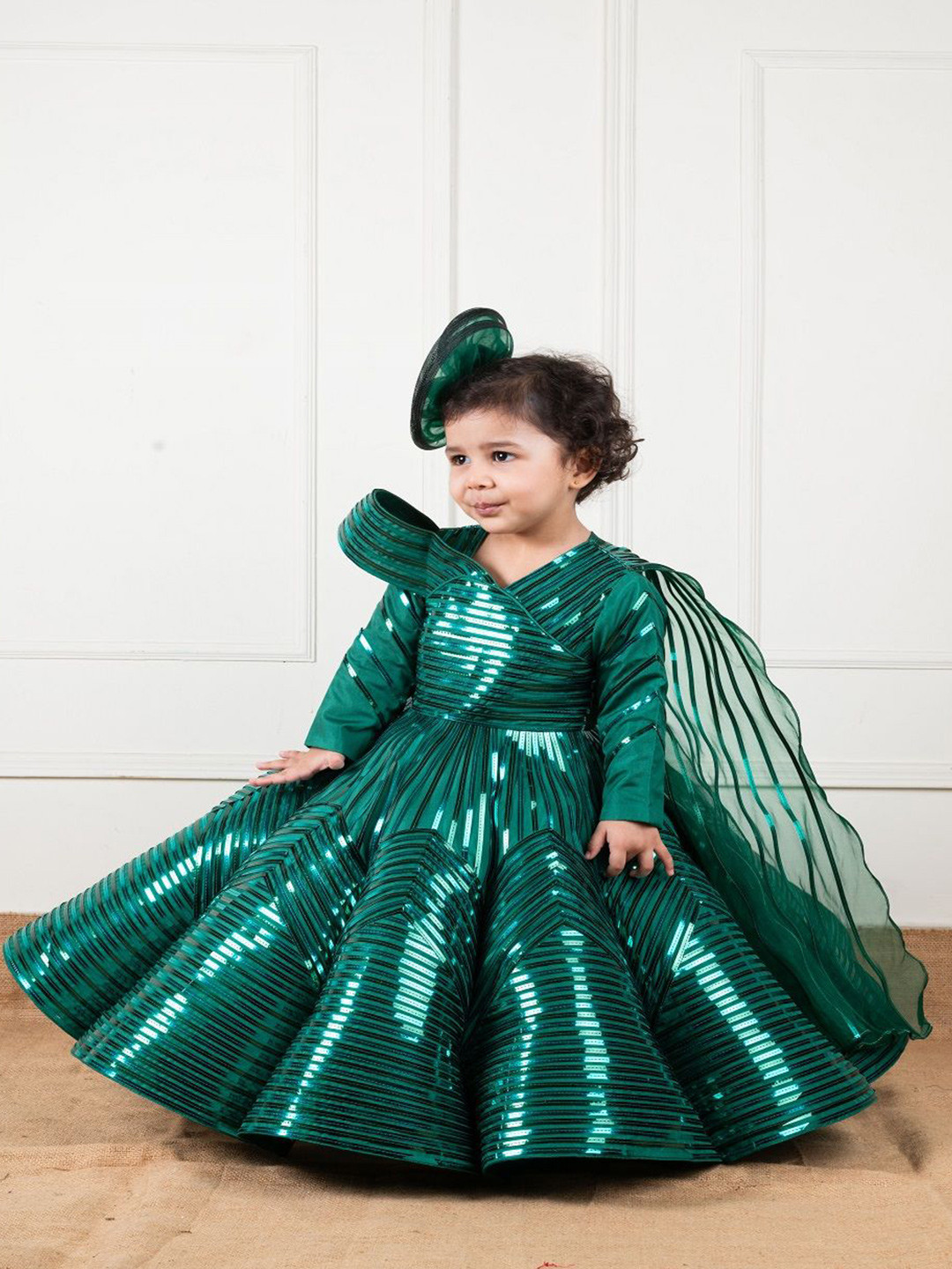 Li'l Angels Girls V-Neck Maxi Dress